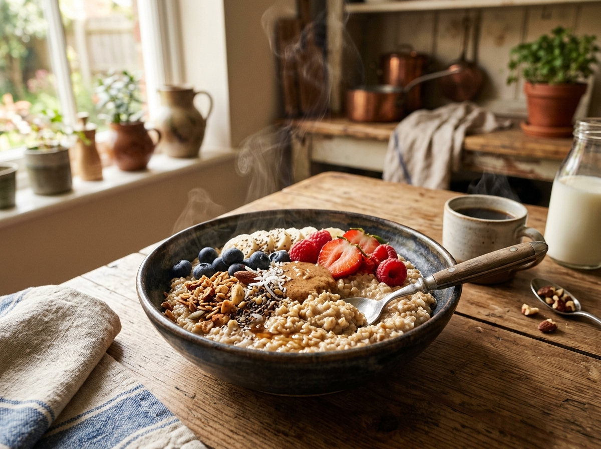 Page: food | Oceans 18. Slot: hot cereals breakfast. Context: May 26 2014 Hot Cereals Breakfast ✻ Fu